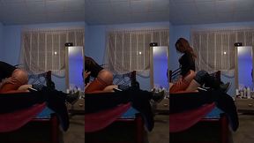 siempre me cabalga mi novia hasta que ambos terminamos muy excitados