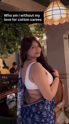 Curvy blonde pro plays with her big-titted Indian boobs in a natural