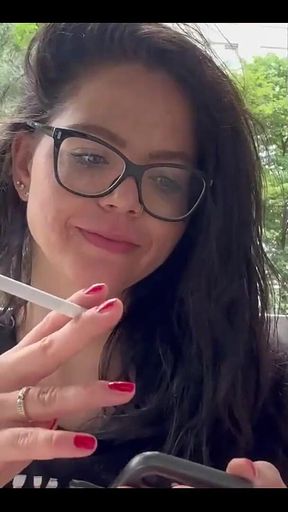 Smoking During Answering on My Onlyfans for Your Messages
