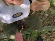 Random Jogger Gets Deepthroat on a Hiking Trail POV - CandyCourt