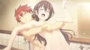Super HxEros (uncensored) 3 - Ecchi - Hero rescues petite teen from shower mishap