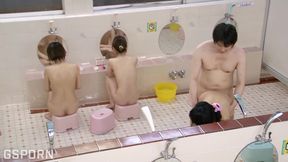 JAV Sex in the Japanese Spa Fucking Sexy Teens with Hot Magic Creampie