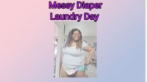 Tiana's Fantasies Enema Task Diapered and Messy At The Laundromat