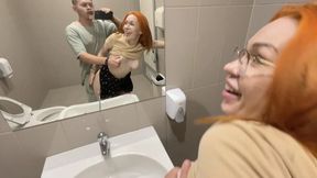 Parked one in a public toilet and had her on her knees!
