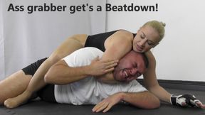 Ass grabber gets a beatdown