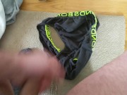 Tradie cumming on a pair of dirty Bonds underwear - Koby Falks