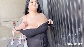 PutaLocura - La BBW de enormes tetas &Uacute_rsula traga lefa de Torbe en Pilladas