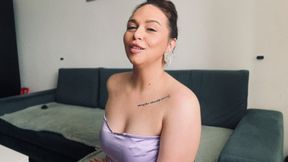 Smoking two in a row , teasing & pussy flash