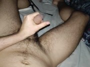 Intense orgasm in bed (*loud*)