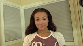 Easily Seduced Tan Line Brunette Babe Fucks Lucky Beach Guy