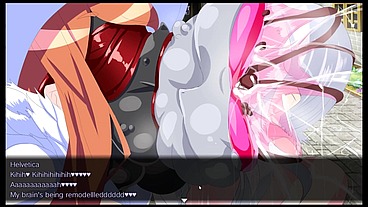 Gehenna [ FUTANARI HENTAI Game ] Ep.10 BDSM LATEX mask makeout !