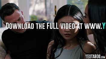 Petite Asian teen gets double penetration in BDSM threesome