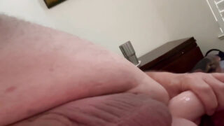 Lubben amerikansk amatørs solo hjemmelaget klipp med intens anal onani