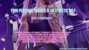 Athletic MILF deepthroats and rides cock