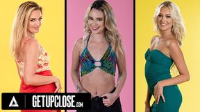 UP CLOSE - HORNY BLONDES COMPILATION! WITH CHARLIE FORDE, SKYLER STORM, &amp; KHLOE KINGSLEY