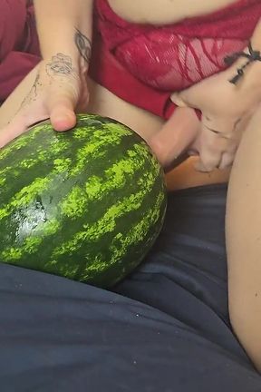 Foodie Friday - Jade Fucks a Watermelon