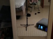 Beefy Guy Getting Nasty and Masturbating and fucking his big bubble butt hard with huge thick dildo