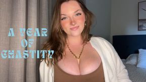 A Year of Chastity - Locktober No Nut November Celibate Orgasm Pussy Denial Goddess Worship Loser Verbal Humiliation Degradation