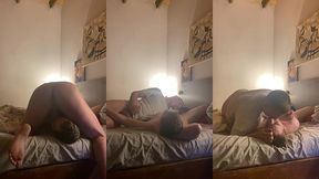 students share a bed:  whoever cums first stays on the floor  🥵 [full hd]