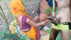Bhaiya Fucked Bhabhi's Pussy in the Jungle