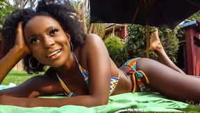 Black Busty Babe Swaps Picnic Date For Wild Butt&#x1F351;-Fun and Cumdump