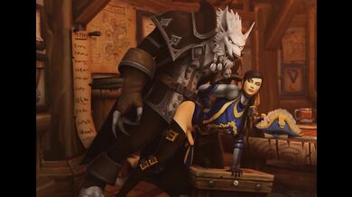 Captain Ashtinn's secret affair with Worgen Genn Greymane gets rough anal