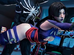 Psylocke Gets Pounded by Monster in Hardcore 3D Action