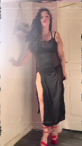French femdom mistress humiliates tiny submissive with cigarette and stiletto heels