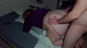 Fuck with a Finger in the Ass. Lingerie Tights with Sequin Bodysuit