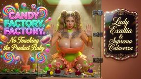 CANDY FACTORY. No Touching the Product Baby