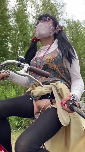 No. 241 Cycling with My Pussy on Full Display