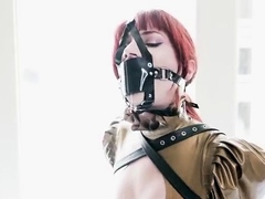 two women fetish latex asslicking and anal mff
