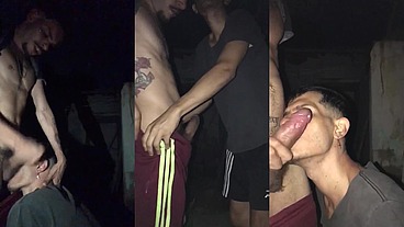 Levei o dotado pro terreno abandonado pra mamar e tomar leite na boca