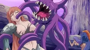 Sexy hentai valkyries get fucked by the big dicks of demon monsters
