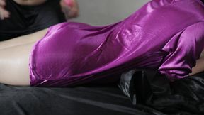 Muslim Indo Hijab Babe Wears Satin Dress - Big Juicy Ass Jiggles &amp; Gets Pounded by Her Own