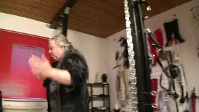 Wild German BDSM with Two Guys and One Cutie Skinniest Chick