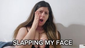 Face Slapping Fetish – Hard and Repeated Slaps to My Own Face, Real Reactions, Humiliation Play