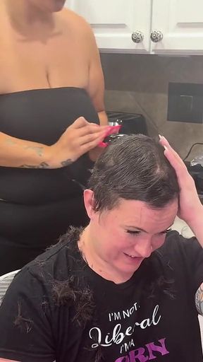 Shaving Quinn’s Head
