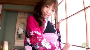 This Asian Female Was Giving Her a Kimono so She Could Have Sex with the Hanging Man Later