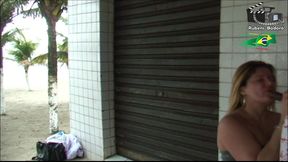 loira sarada surfista safada, faz sexo com rubens badaro na praia.