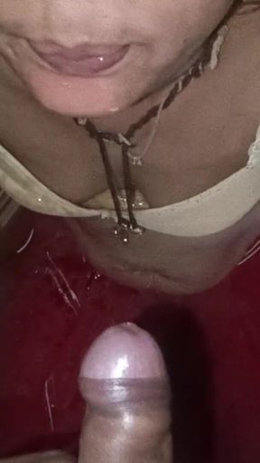 Thrilling moment from &quot;Neighbor sister-in-law peebed in the mouth and sister-in-law drank with pleasure, drink in mouth,&quot;