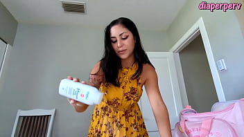 ABDL Soft &amp_ sweet GF turns you into cock sucking diaper girl