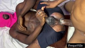 My straight buddy fucks me bareback with his 10 inches BBC