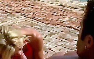 Hot milf amber lynn fucked outdoors for messy facial!