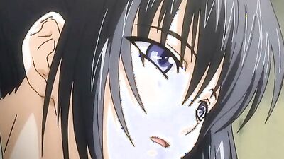 Sexy anime nympho gets tied up and pounded from behind by a pack of horny dudes