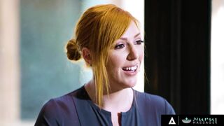 NURU MASSAGE - Busty MILF Lauren Phillips Gets Her Redhead Pussy Pounded By Her Client's Hard Cock