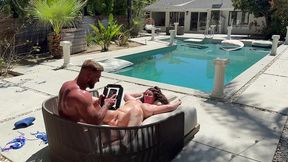 bts with busty & horny august heat