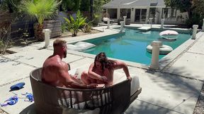 bts with busty & horny august heat