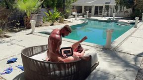 bts with busty & horny august heat