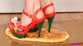 High Heels Bread Crush - Food Crushing - HD MP4